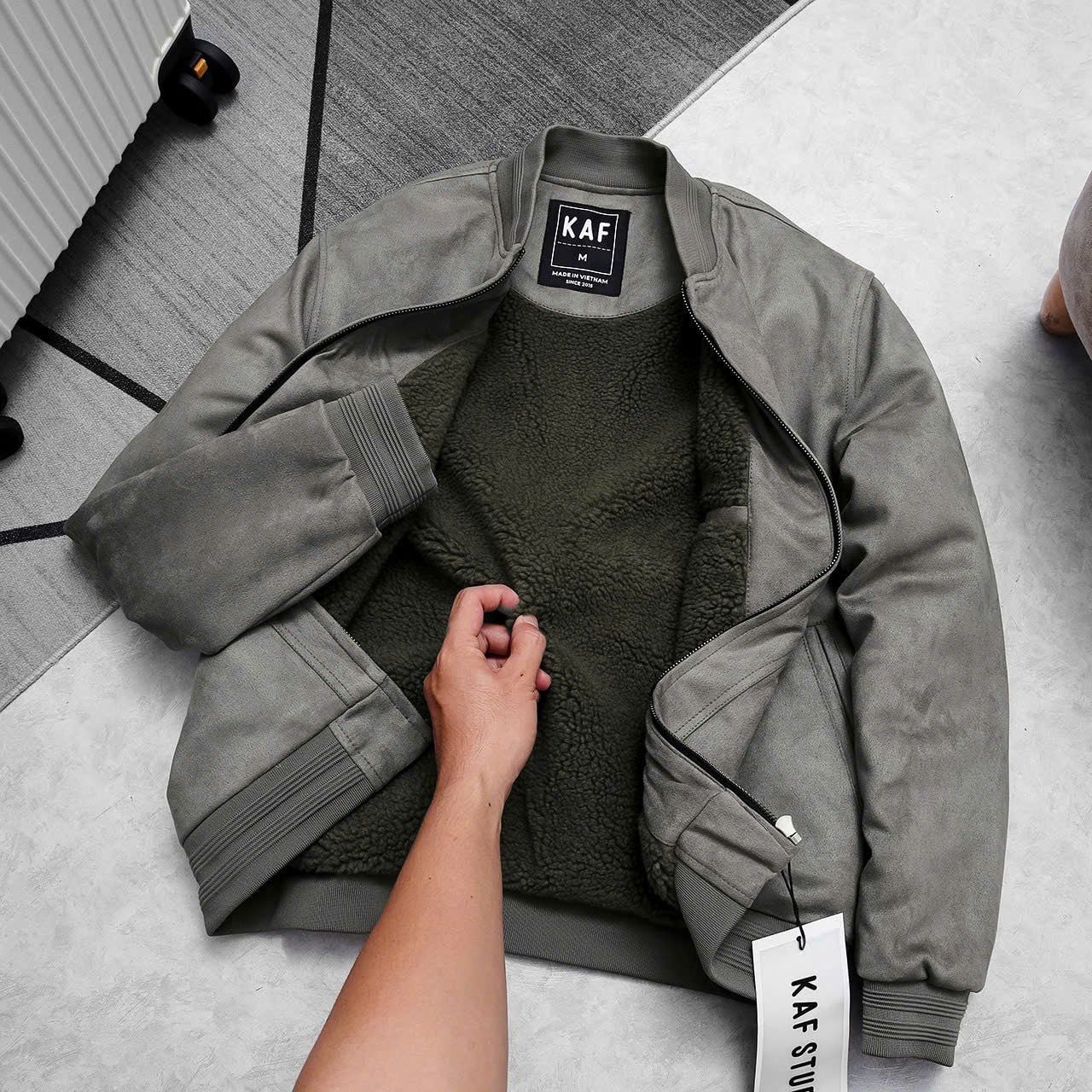  Áo Bomber da lộn lót lông KF 