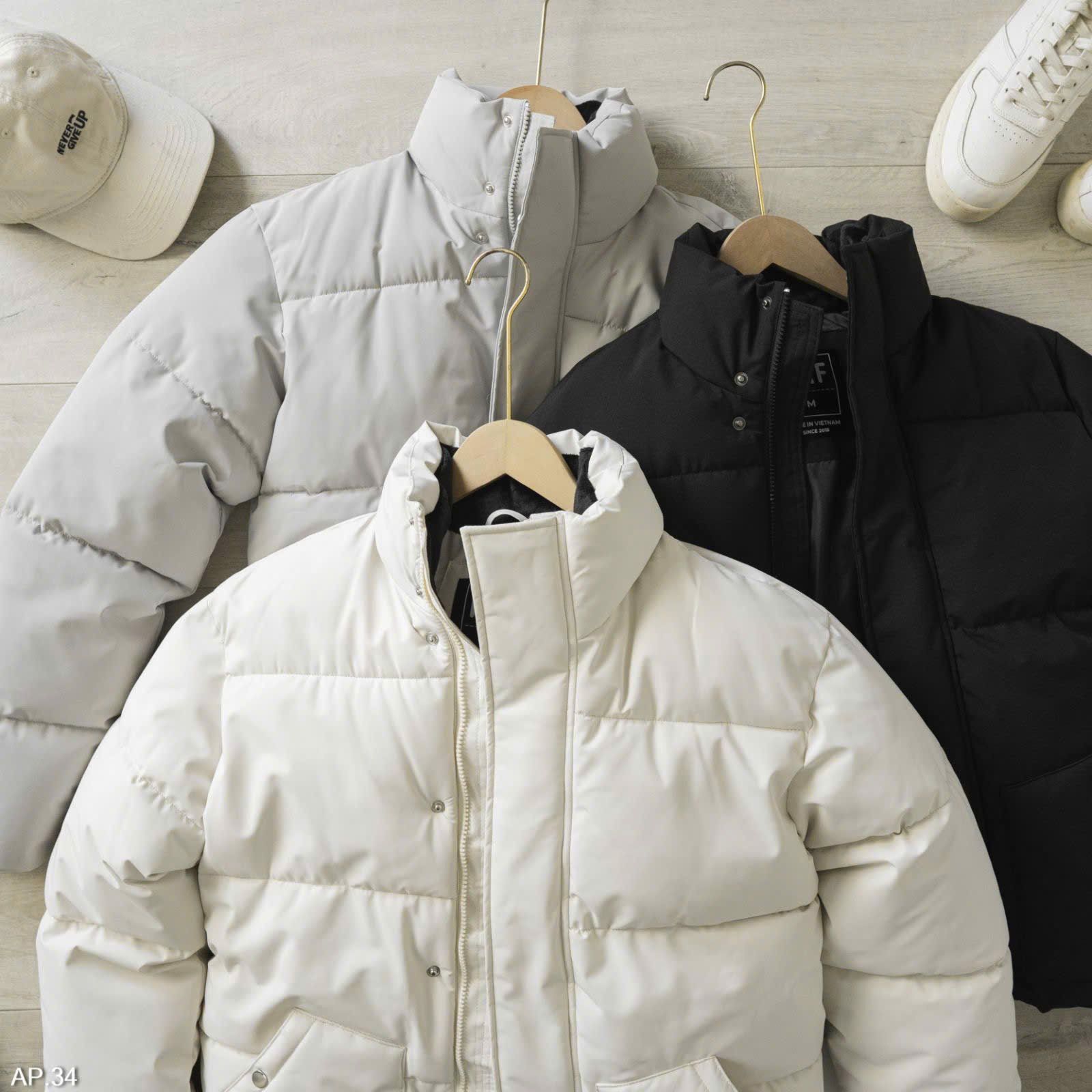  Áo khoác phao basic KF cổ đứng 