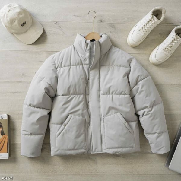  Áo khoác phao basic KF cổ đứng 