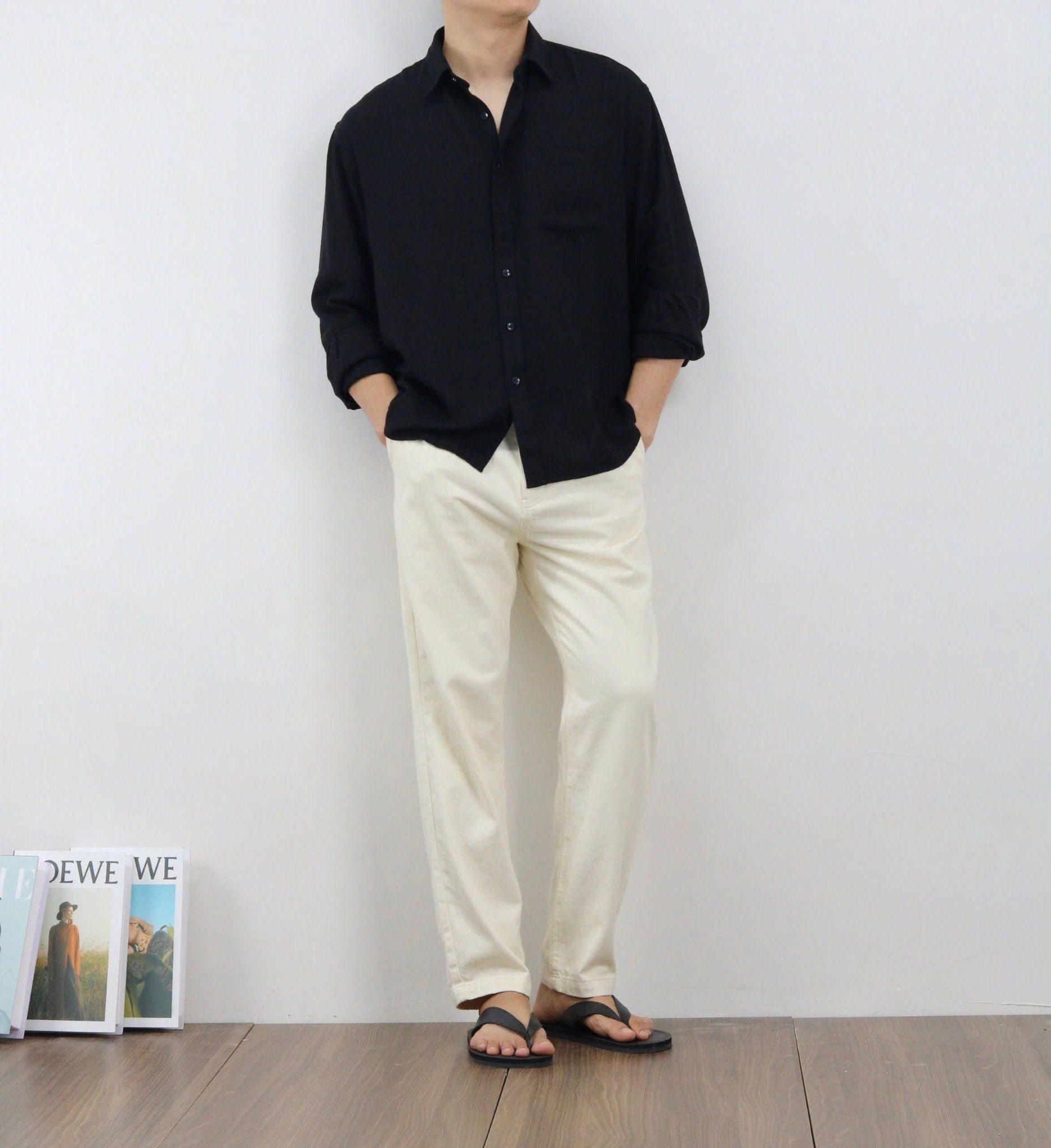  Áo SMDT linen UDN form boxy 