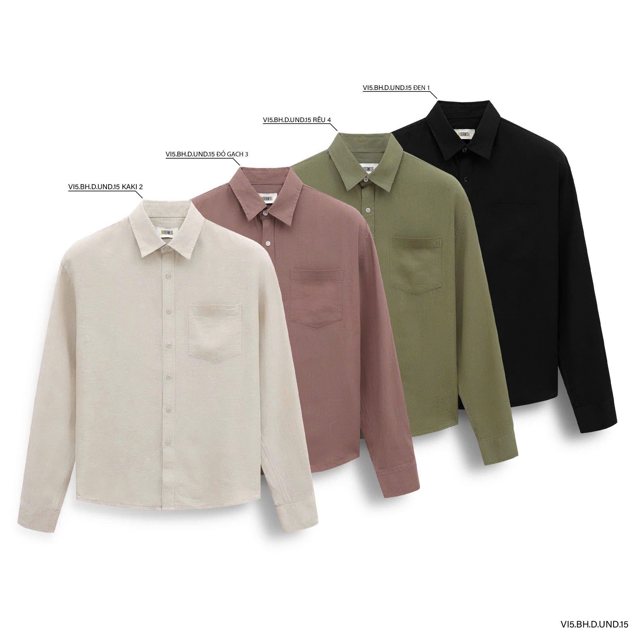  Áo SMDT linen UDN form boxy 