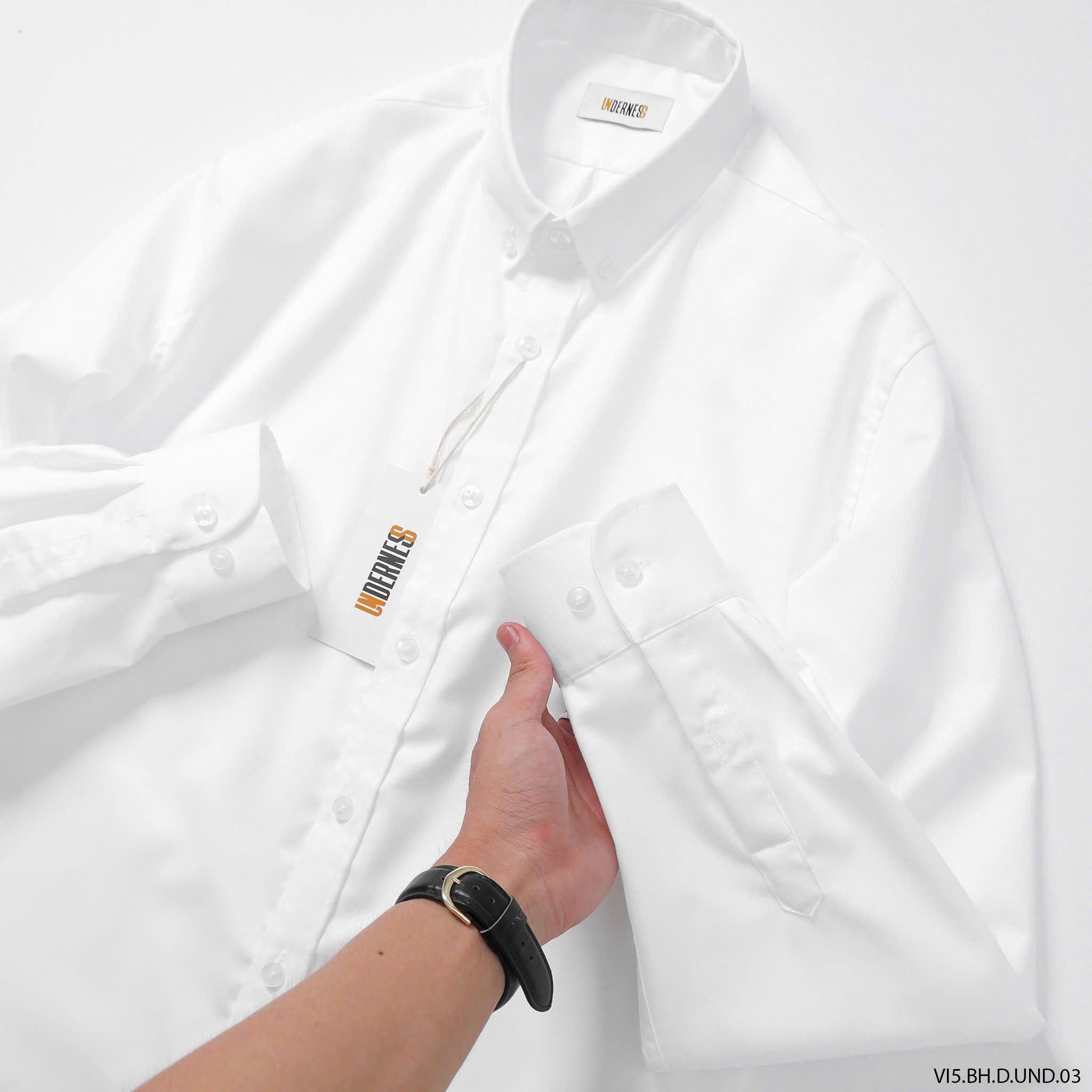  Áo sơ mi trắng UDN form Slim-fit 