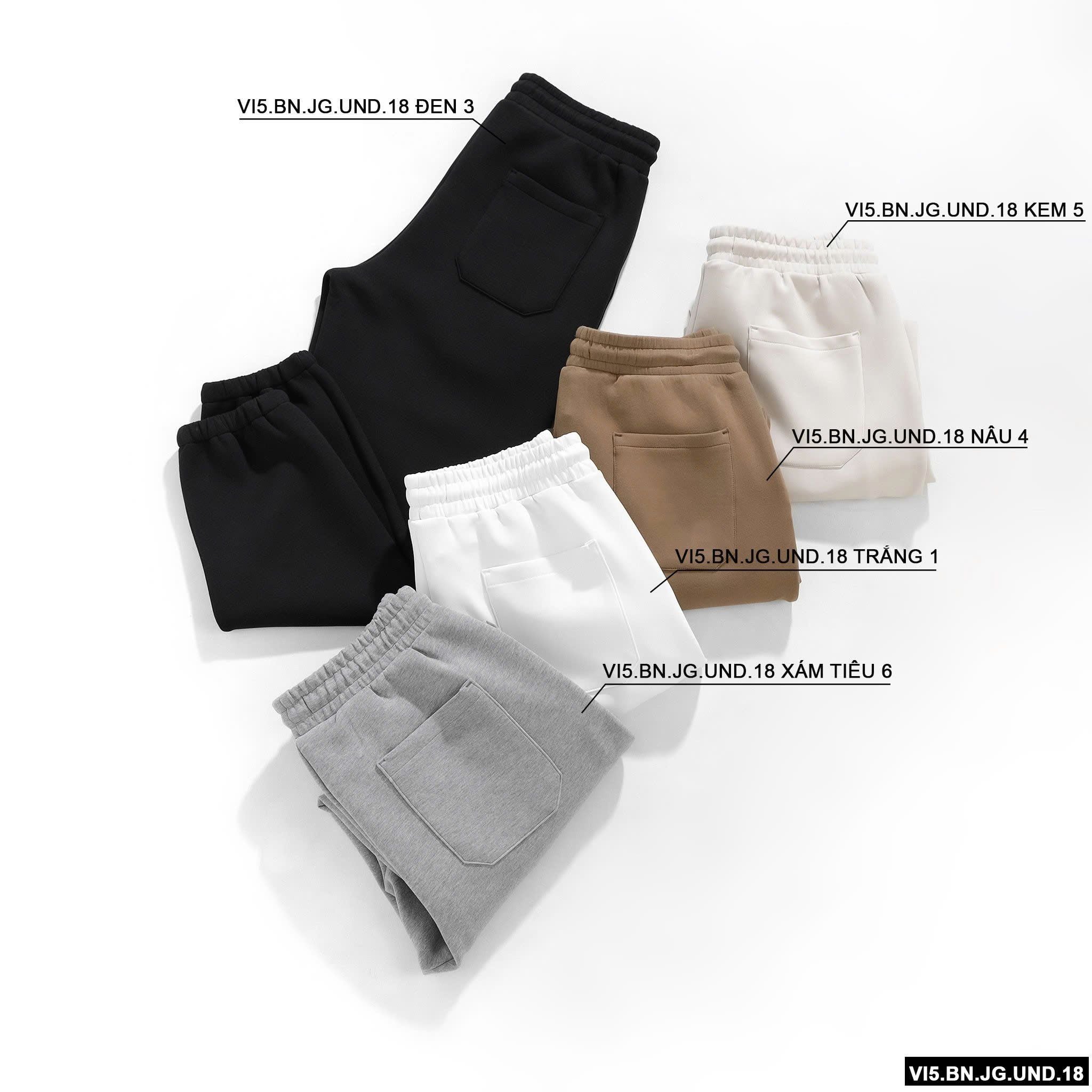  Quần jogger nỉ basic UDN 