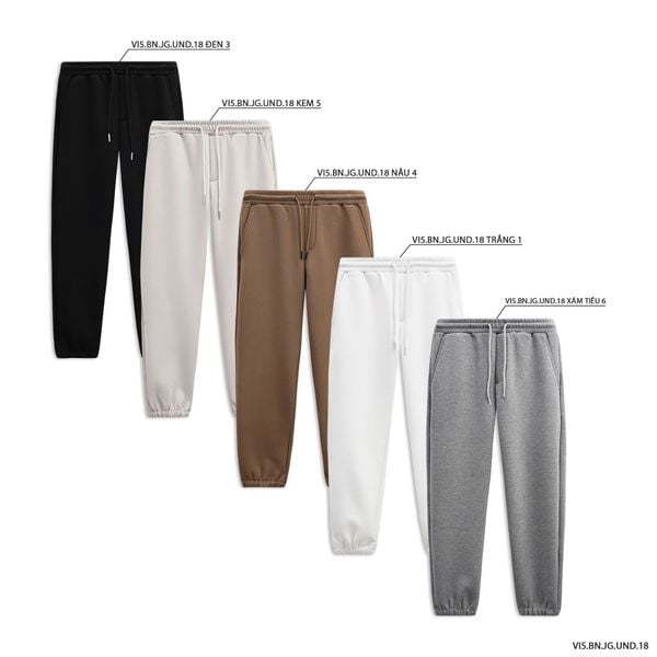  Quần jogger nỉ basic UDN 