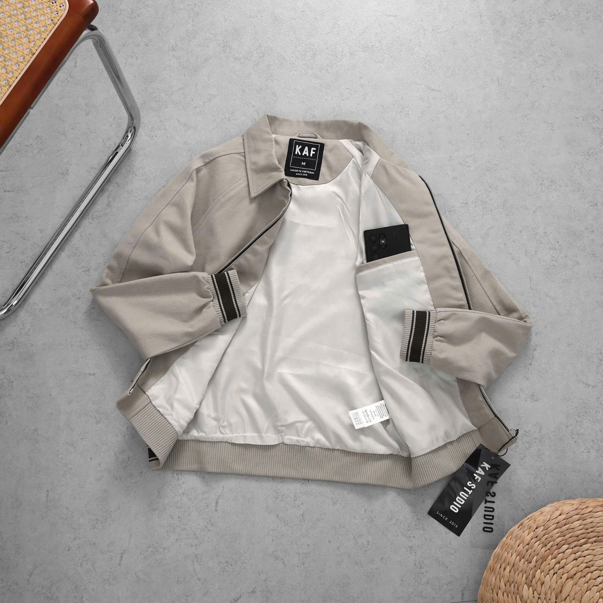  Áo khoác kaki raglan KF 