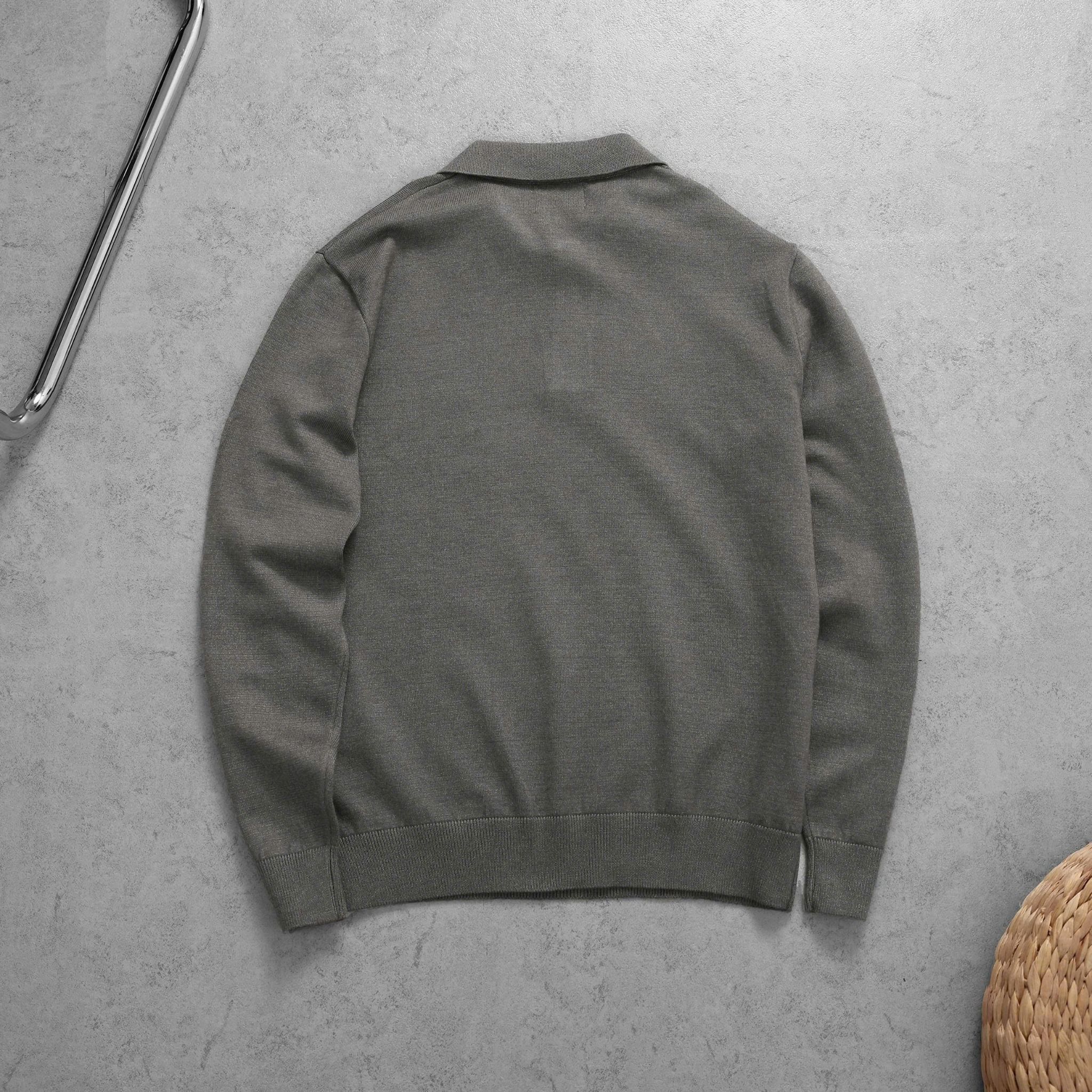  Áo polo len cổ V KF basic 