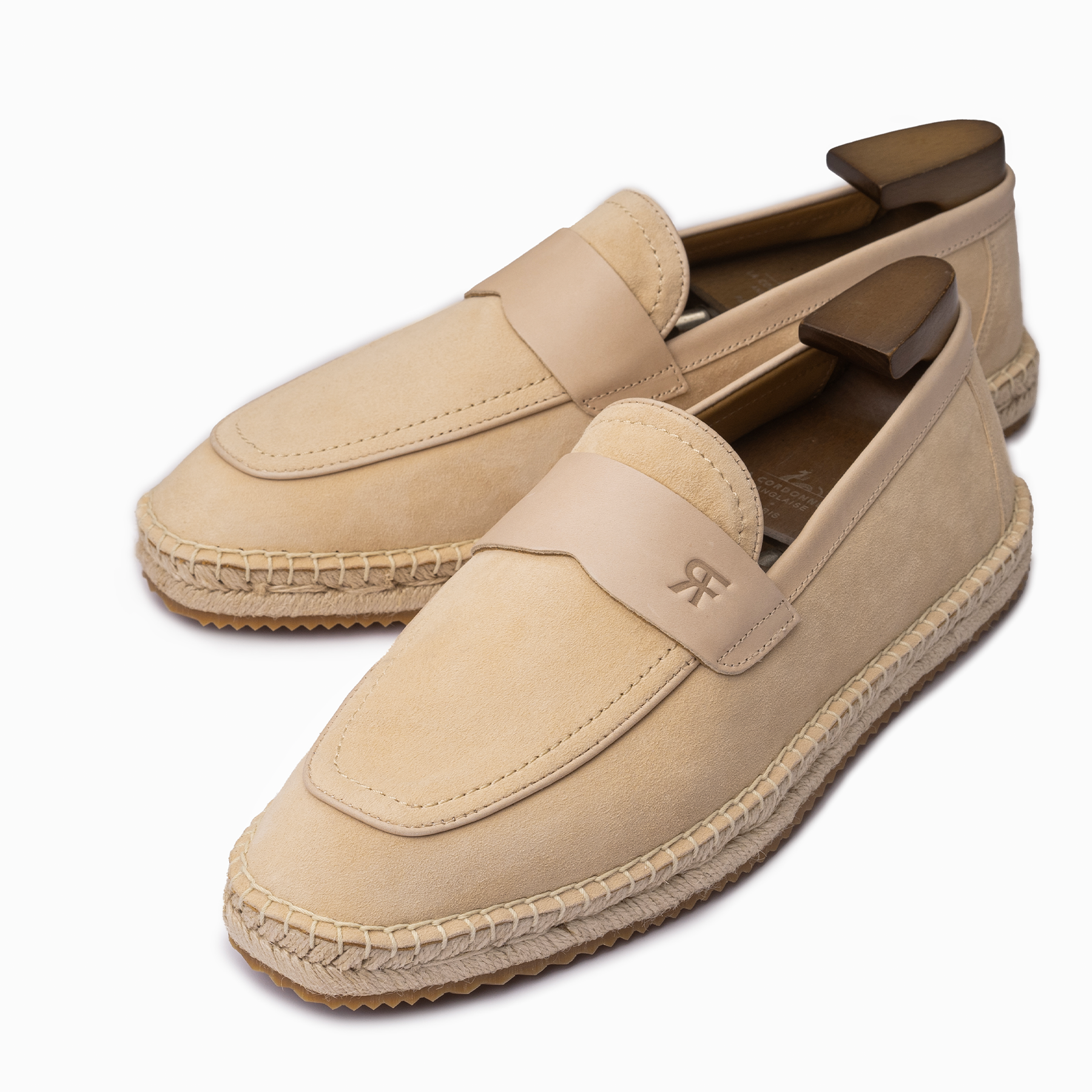 Giày da bê cao cấp Penny Loafer Espadrille RF SK668