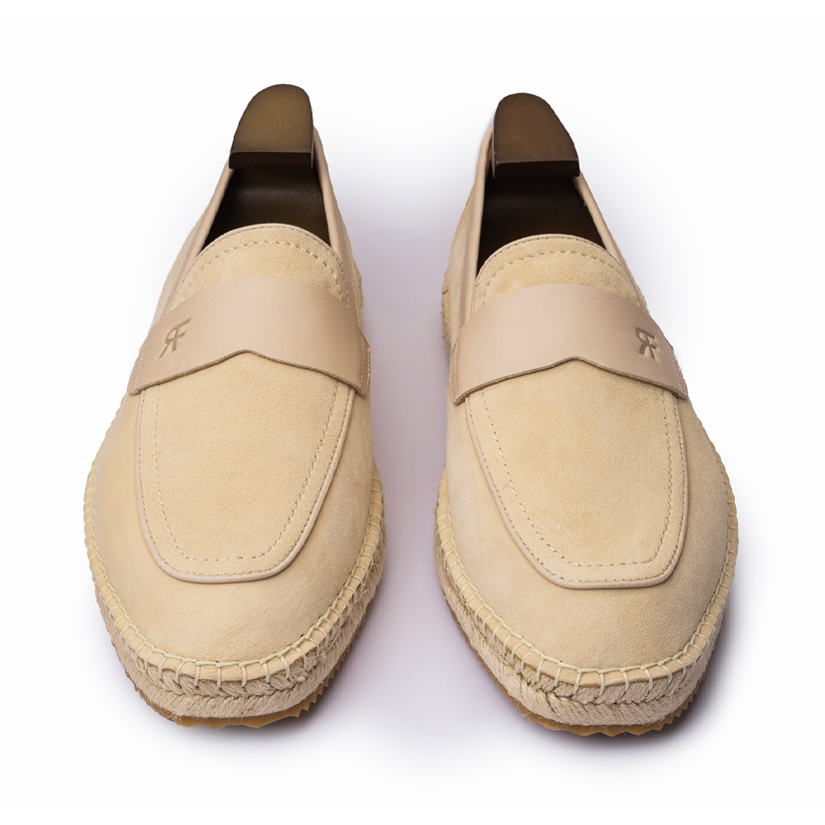 Giày da bê cao cấp Penny Loafer Espadrille RF SK668