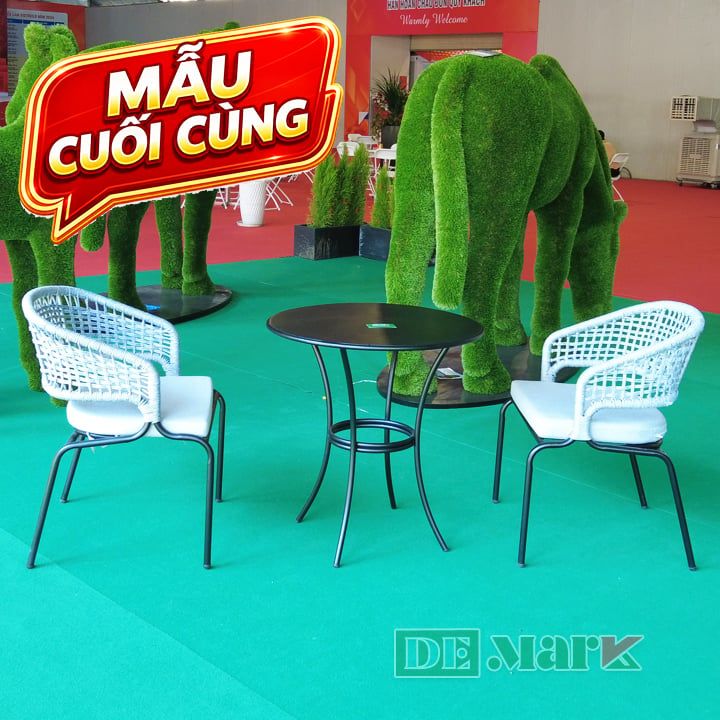 Bàn Ghế Cafe Đan Dây Dù MT2A229B347