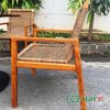 Bàn Ghế Giả Mây Kết Hợp Gỗ Teak WOSSS-07-WOSBF-10
