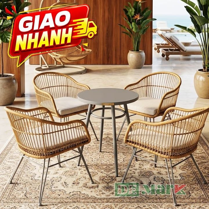 Bàn Ghế Giả Mây MT2A277B2A224