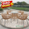 Bàn Ghế Giả Mây Ngoài Trời MT2020