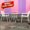 Bàn Ghế Sắt Cafe Ngoài Trời BGS389-GHESOOMO1