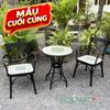 Bàn Ghế Sắt Ngoài Trời Mosaic MT3009