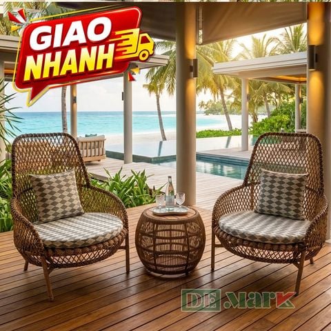  Bàn Ghế Thư Giãn Giả Mây Ngoài Trời MT2061 