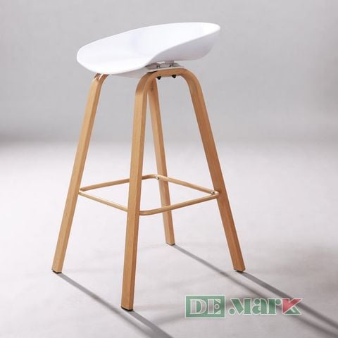 Ghế Bar Nhựa Chân Giả Gỗ MTN3020