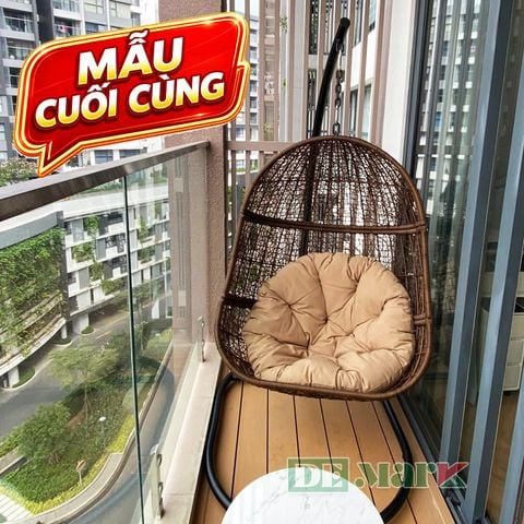  Ghế Xích Đu Trứng Nhựa Giả Mây MT907C 