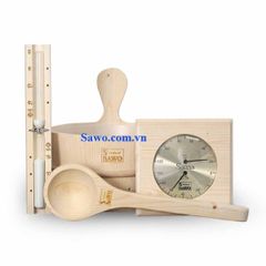 Bộ phụ kiện đồng bộ phòng sauna Sawo Phần lan gỗ Pinaceae