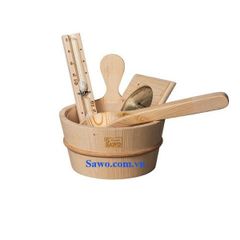 Bộ phụ kiện đồng bộ phòng sauna Sawo Phần lan gỗ Pinaceae