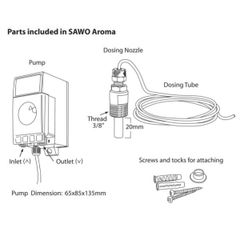 Bơm tinh dầu Sawo Phần Lan STP-Pump ( Aroma Pump)