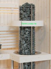 Máy xông hơi khô Sawo Phần Lan dòng Tower Round TH6-120NS-P-C