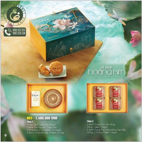 Bánh Trung Thu Đại Phát - Lễ hộp Hoàng Kim 803