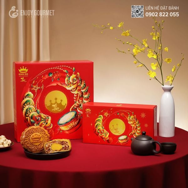 Mẫu Hộp Thu 2 Bánh - Kinh Đô