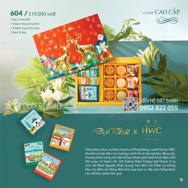 Bánh Trung Thu Đại Phát - Lễ Hộp Cao Cấp 604