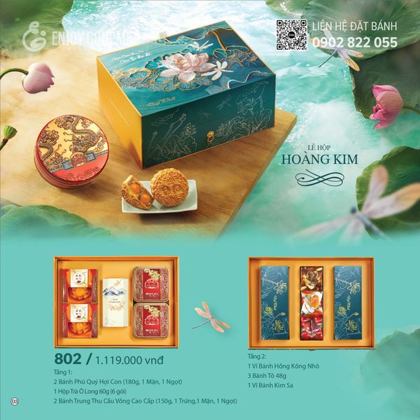 Bánh Trung Thu Đại Phát - Lễ Hộp Hoàng Kim 802