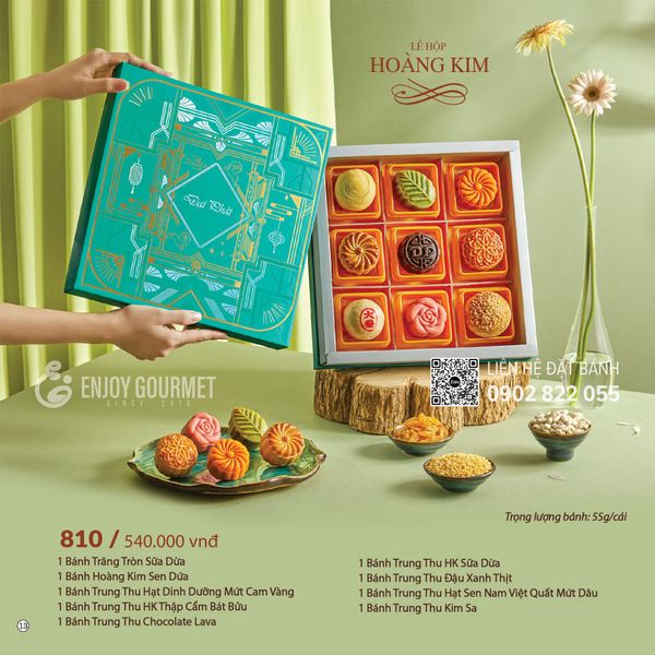 Bánh Trung Thu Đại Phát - Lễ Hộp Hoàng Kim 810