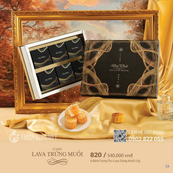 Bánh Trung Thu Đại Phát - Lễ Hộp Lava Trứng Muối 820