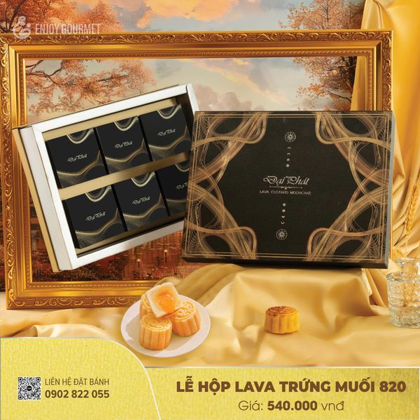 Bánh Trung Thu Đại Phát - Lễ Hộp Lava Trứng Muối 820
