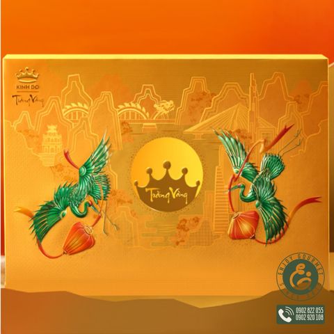 Bánh Trung Thu Trăng Vàng Hoàng Kim Vinh Hoa (Vàng) - Kinh Đô