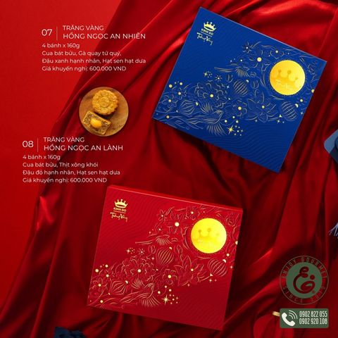 Bánh Trung Thu Trăng Vàng Hồng Ngọc An Nhiên (Vàng) - Kinh Đô