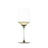 Ly Rượu Vang Trắng Pha Lê Zwiesel Ink 123421 22.9cm 407ml Chân Đế Màu Xanh Lá Ochre