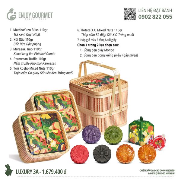 Bánh Trung Thu Morico - Set Luxury 3A