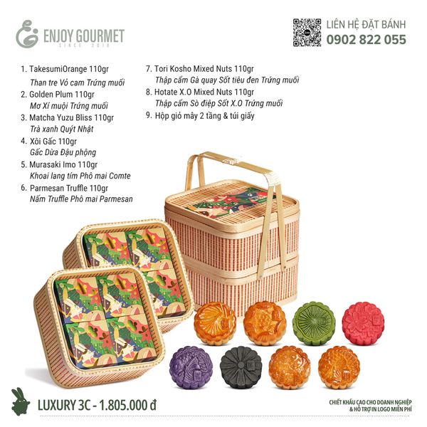 Bánh Trung Thu Morico - Set Luxury 3C