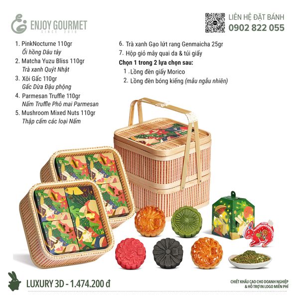 Bánh Trung Thu Morico - Set Luxury 3D