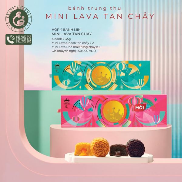 Bánh Trung Thu Mini Lava Tan Chảy 4 Bánh - Kinh Đô