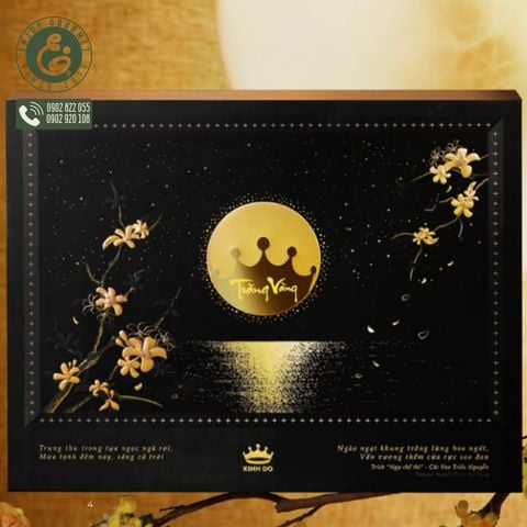 Bánh Trung Thu Trăng Vàng Quế Hoa Vọng Nguyệt Hộp 6 Bánh - Kinh Đô