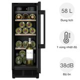 Tủ Bảo Quản Rượu Vang Bosch KUW20VHF0 Serie 6 21 Chai