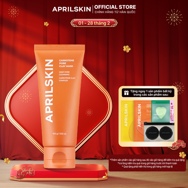  [ Date 10/2026] Mặt nạ đất sét se khít lỗ chân lông Carrotene Pore Clay Mask 100g 