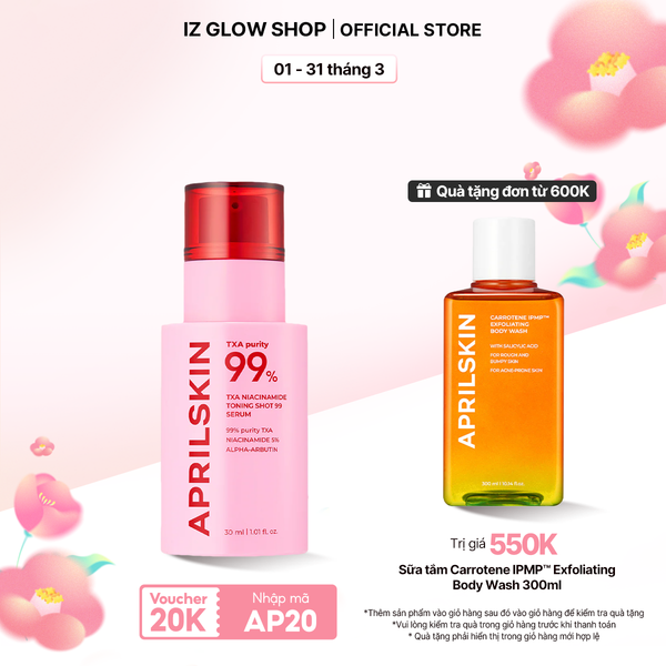  Tinh chất sáng da TXA NIACINAMIDE TONING SHOT 99 SERUM 30ml 