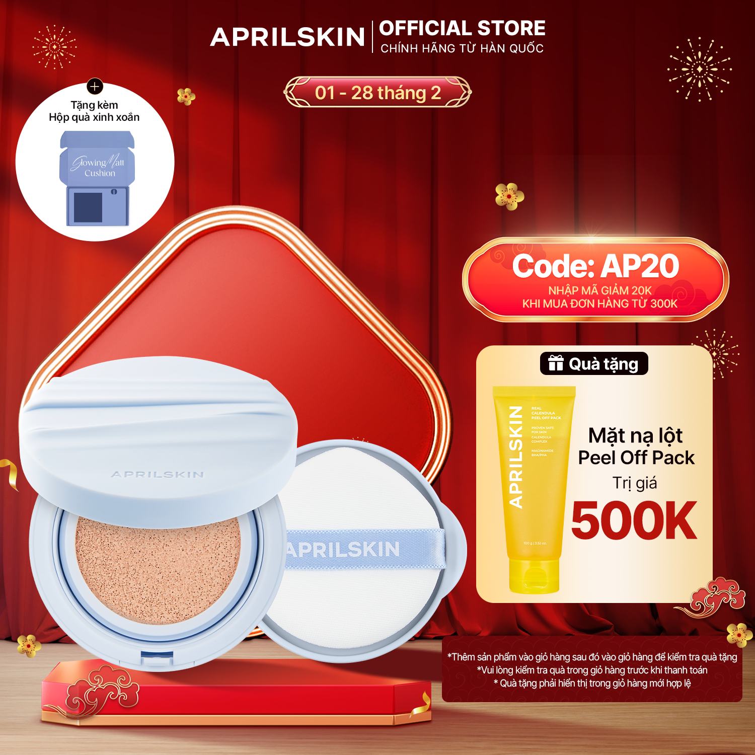  Glowing Matt Cushion (Kèm lõi) [Date 11/2026] 