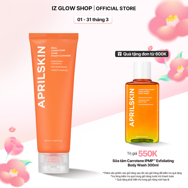  Sữa rửa mặt Carrot Acne Foam Cleanser* 