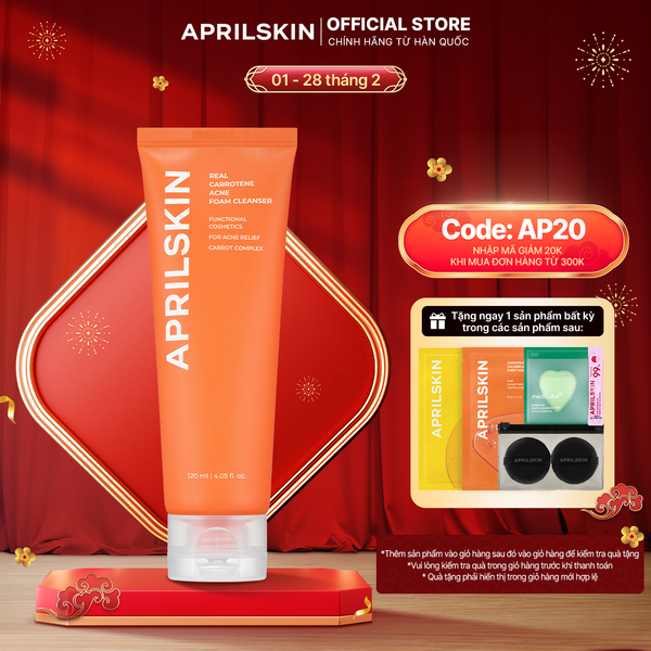  Sữa rửa mặt Carrot Acne Foam Cleanser* 