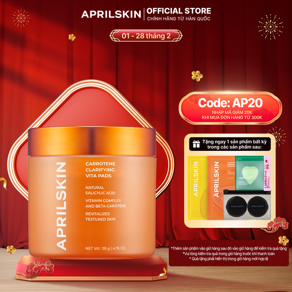  Toner Sạch Mụn Carrotene Vitamin Pad 