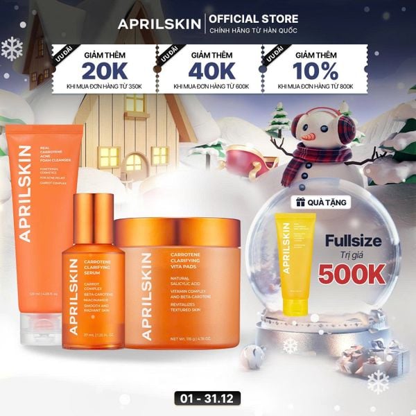 Set 3 Bước cho da dầu mụn ( SRM Carrot Toner pad Serum Carrot)