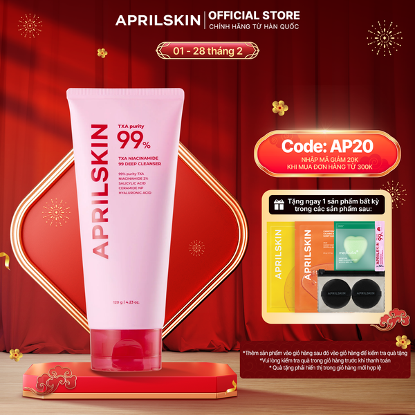  Sữa rửa mặt TXA NIACINAMIDE 99 DEEP CLEANSER 120g 