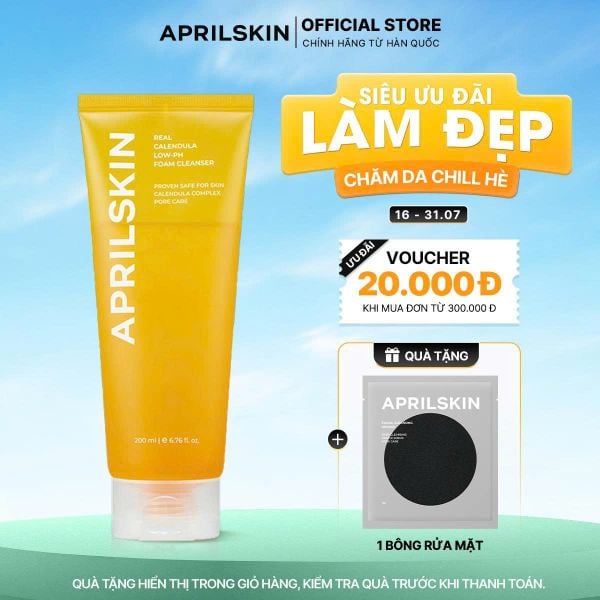  Sữa rửa mặt Real Calendula Foam Cleanser 200ml 